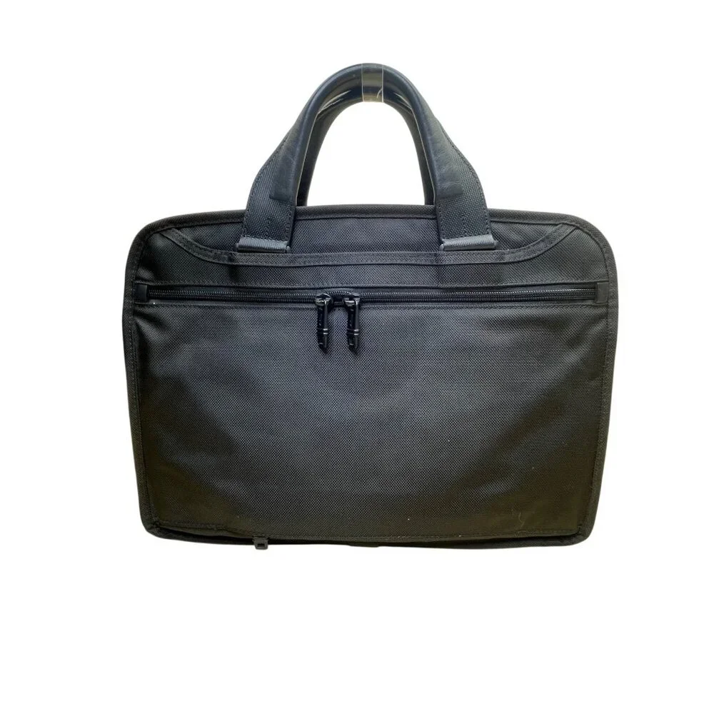 Tumi Men’s Black Nylon Multiple Compartments Durable Briefcase Messenger Bag